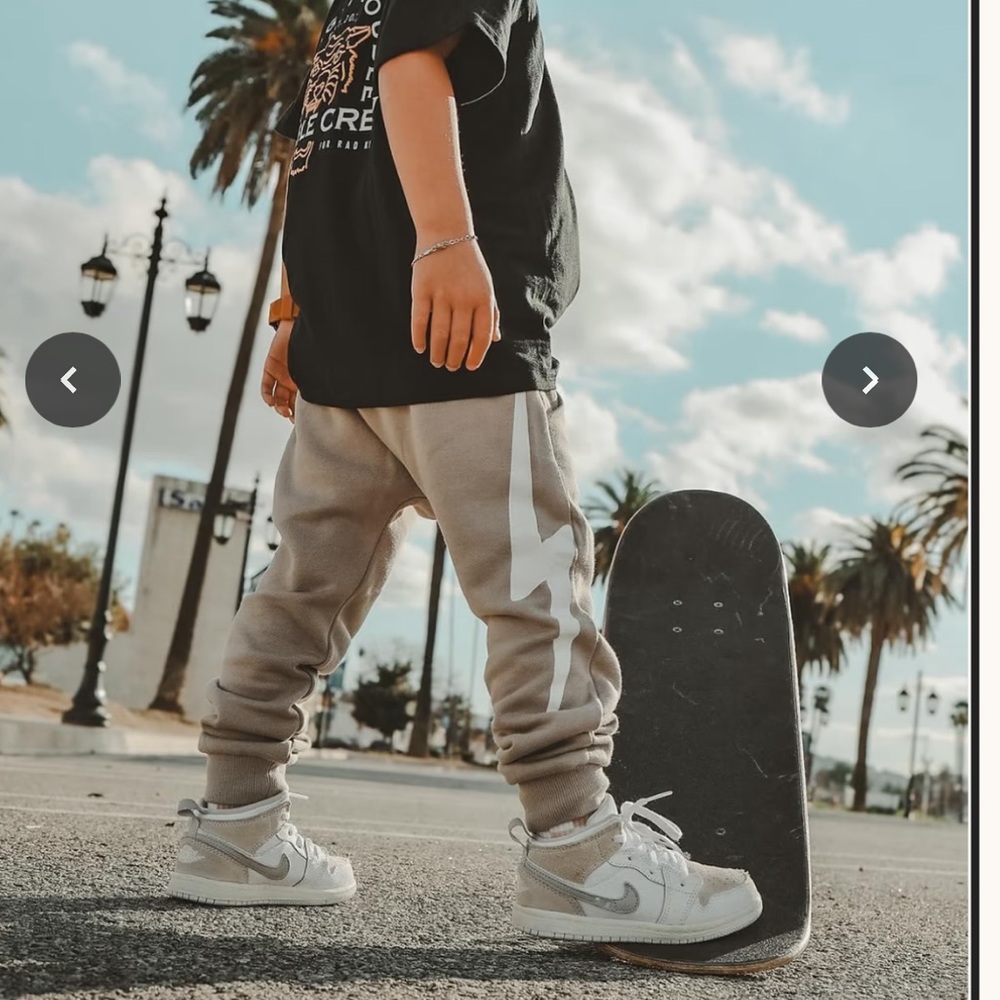 Little Trouble Boys Lightning Bolt Joggers